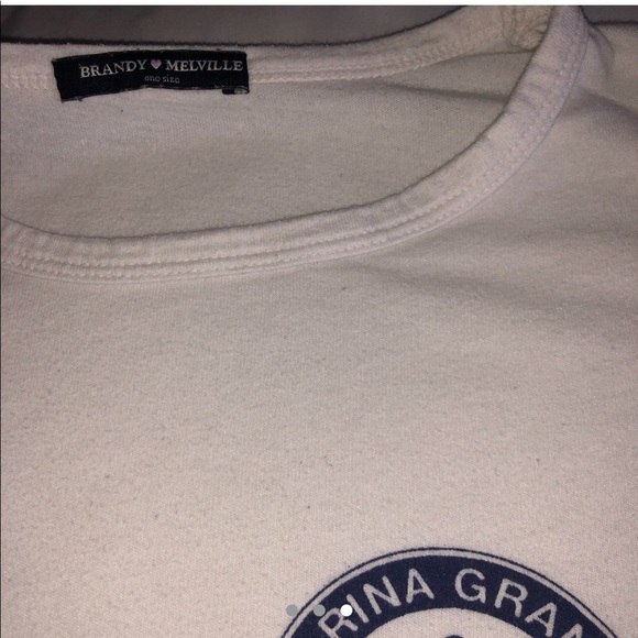 white brandy melville graphic top - Picture 3 of 3